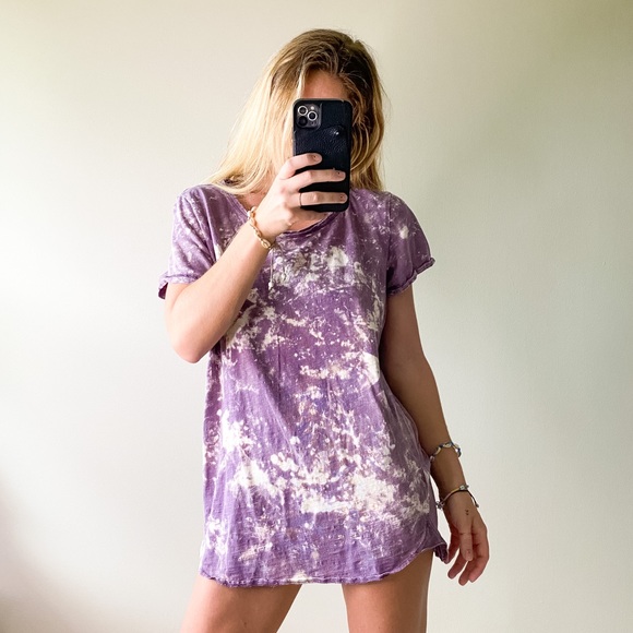 H&M Other - Purple Medium H&M Custom tee t-shirt top bleached